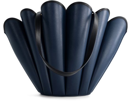 Mlouye Seashell tote bag in Navy — view 1