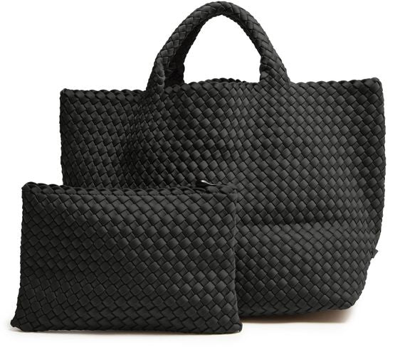 Naghedi Large St Barths tote bag in Onyx — view 3