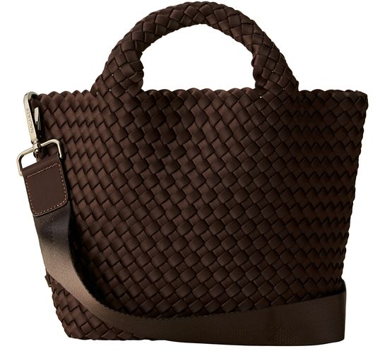 Naghedi Small St Barths tote bag in Chocolate — view 1