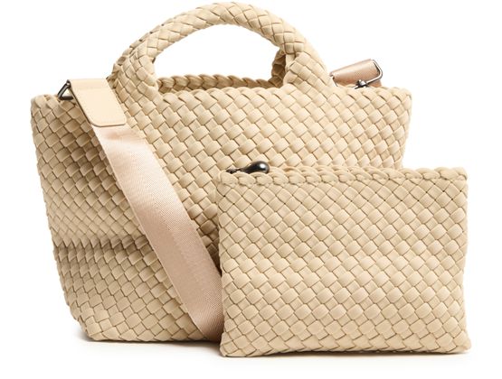 Naghedi Small St Barths tote bag in Ecru — view 3