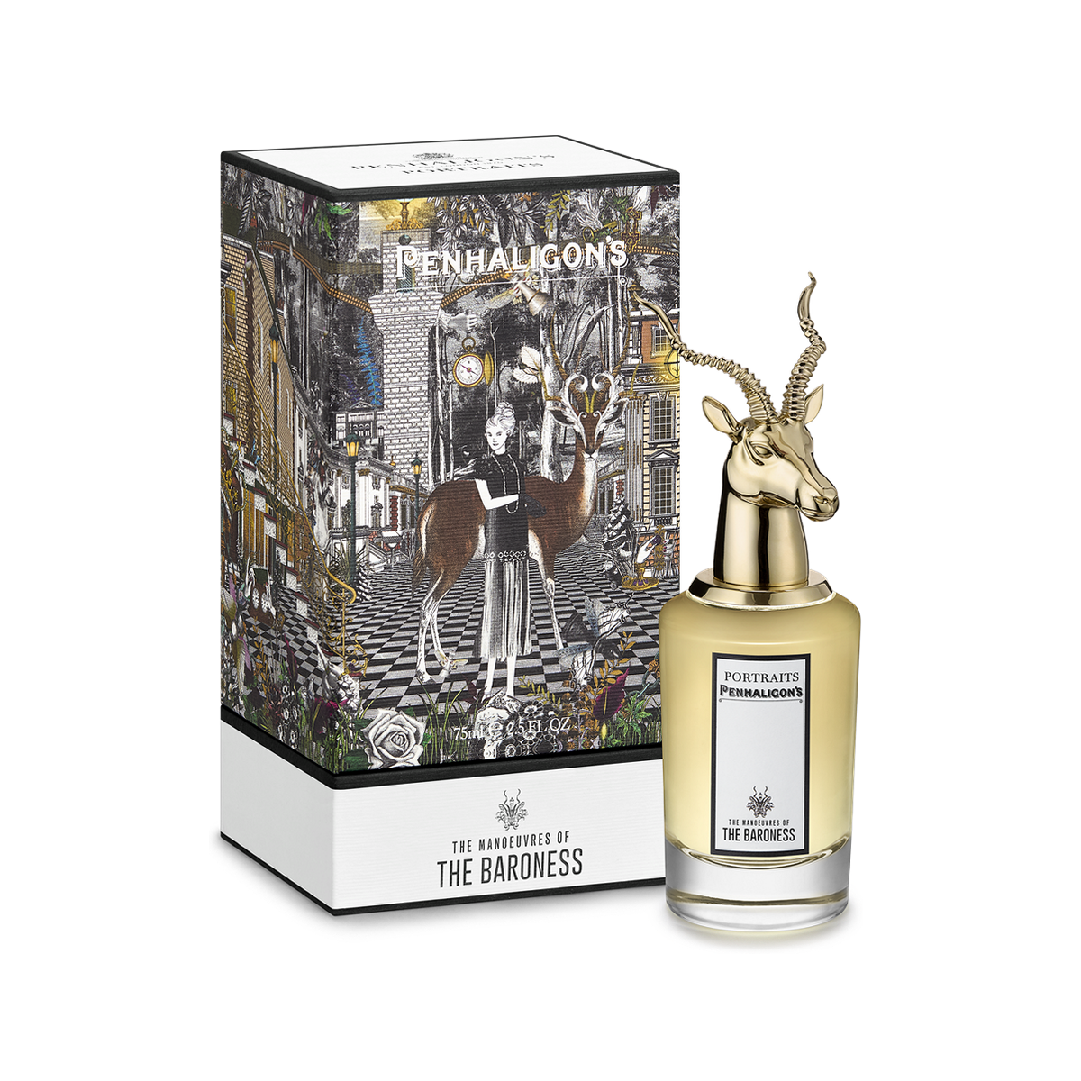 Penhaligon's The Manoeuvres of the Baroness Eau de Parfum 75ml — bottle and box