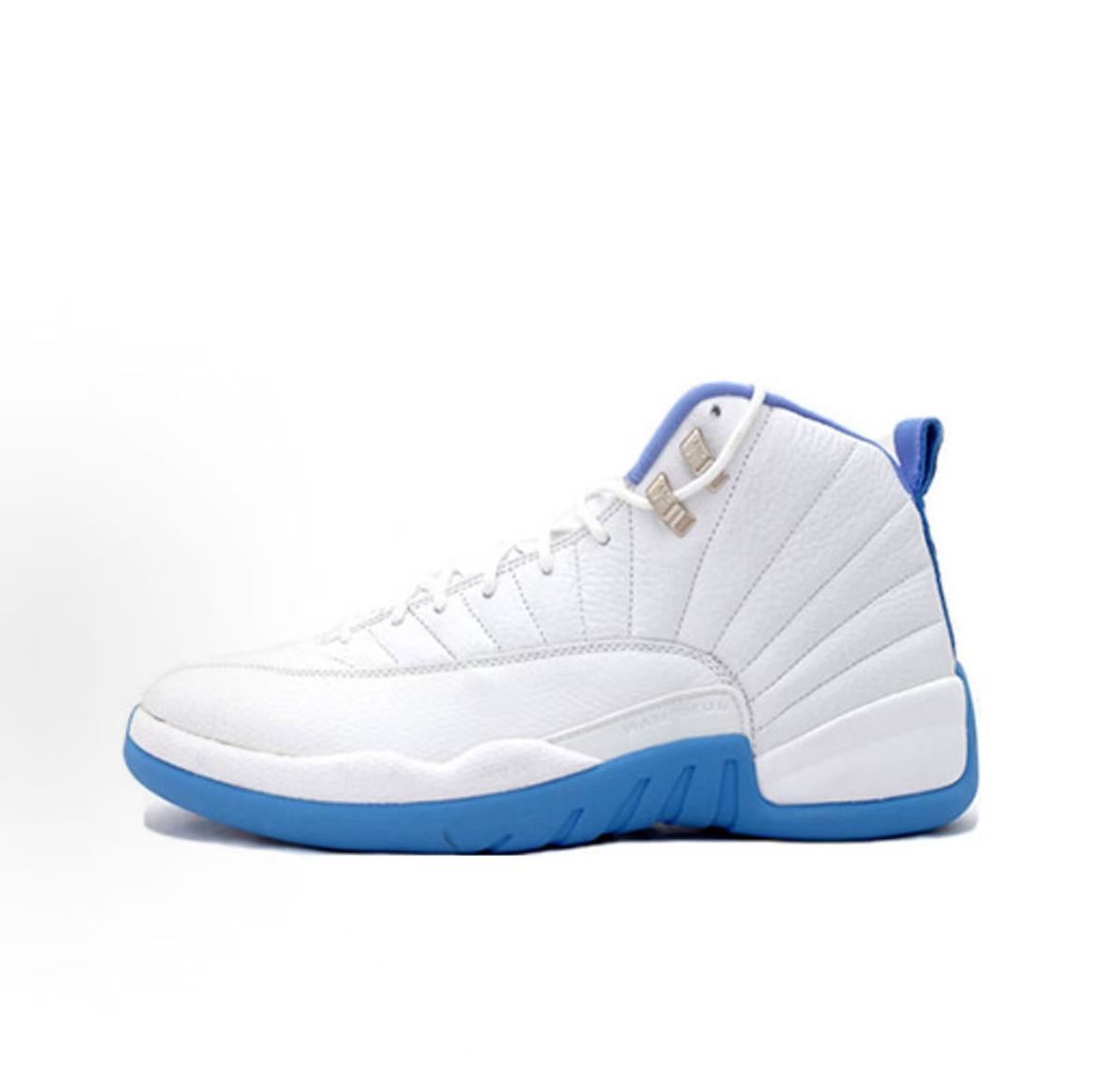 Jordan Air Jordan 12 Sneakers — White / Blue — source catalog lateral side