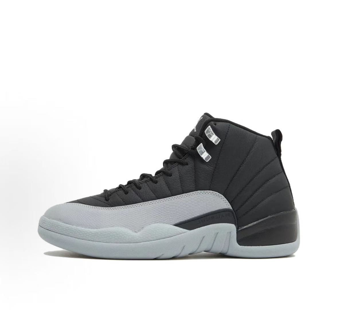 Jordan Air Jordan 12 Sneakers — Black / Grey — source catalog lateral side