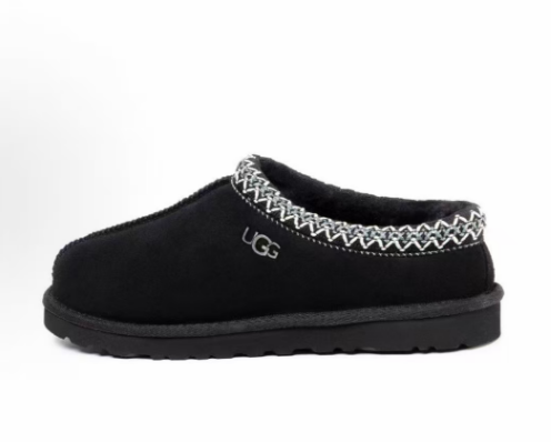 UGG Tasman Slippers — Black — source catalog lateral side