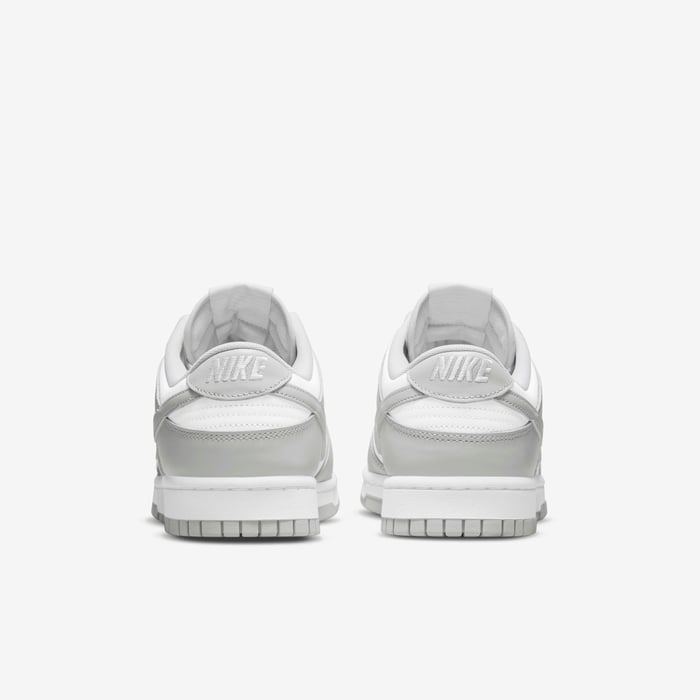 Nike Dunk Low Retro — Grey Fog — rear pair