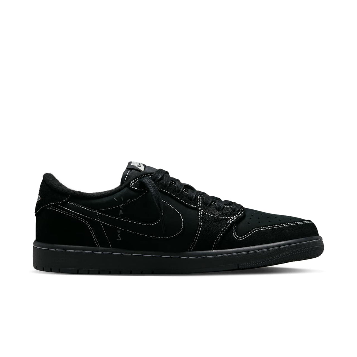 Air Jordan 1 Low x Travis Scott — Black Phantom — medial side
