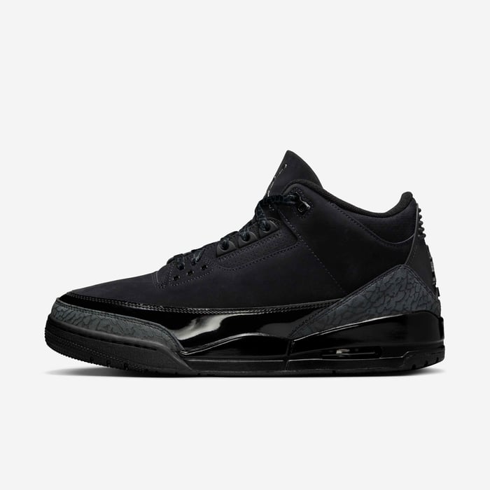 Air Jordan 3 Retro — Black Cat — lateral side