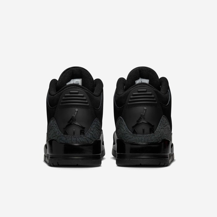 Air Jordan 3 Retro — Black Cat — rear pair
