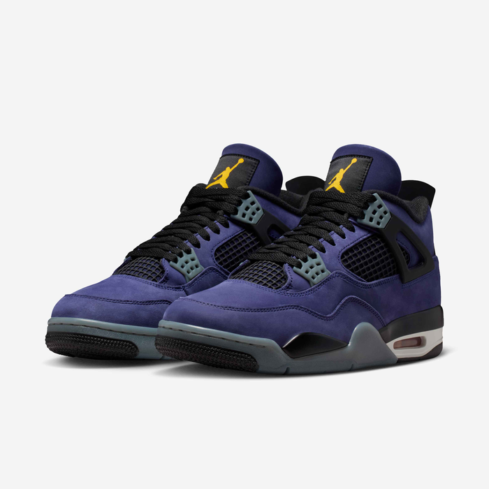 Air Jordan 4 Retro — Imperial Purple — front three quarter pair