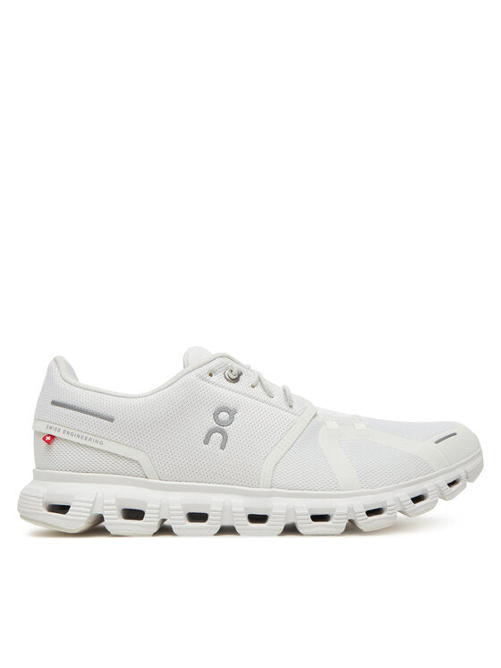 On Cloud 6 — White / White — lateral side