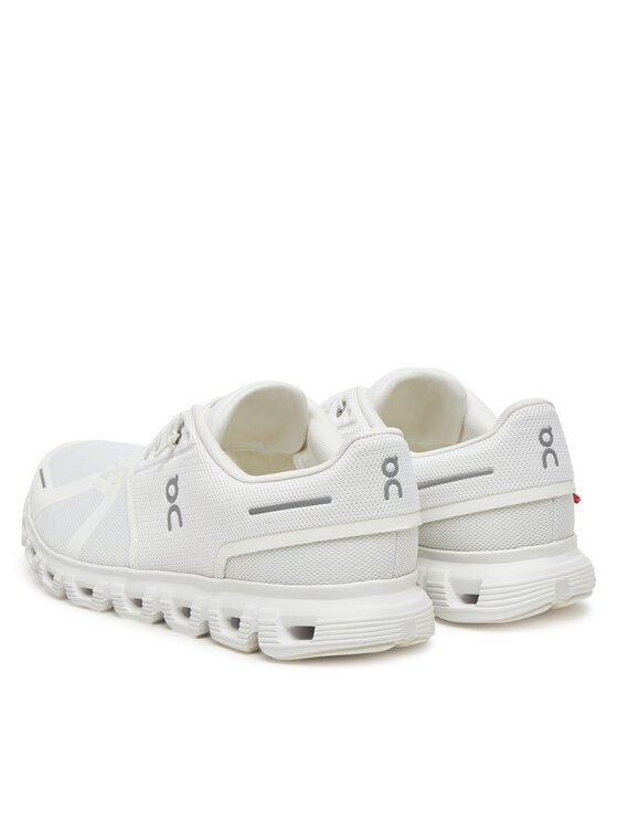 On Cloud 6 — White / White — rear pair