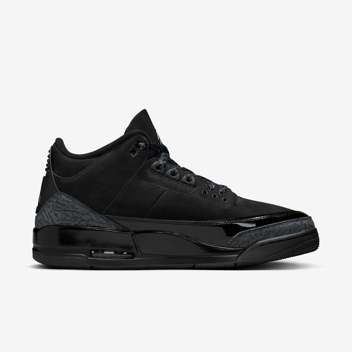 Air Jordan 3 Retro — Black Cat — medial side