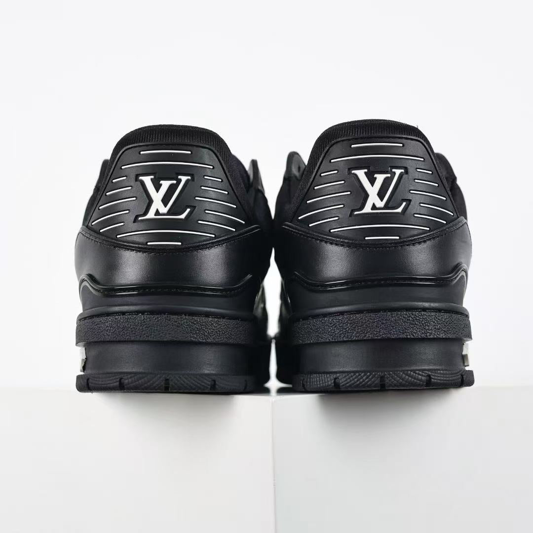 Louis Vuitton LV Trainer — Black — rear pair