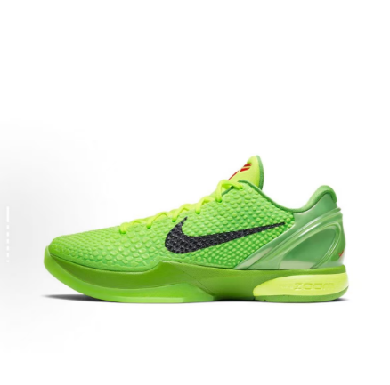 Nike Kobe 6 Sneakers — Green / Black — source catalog lateral side