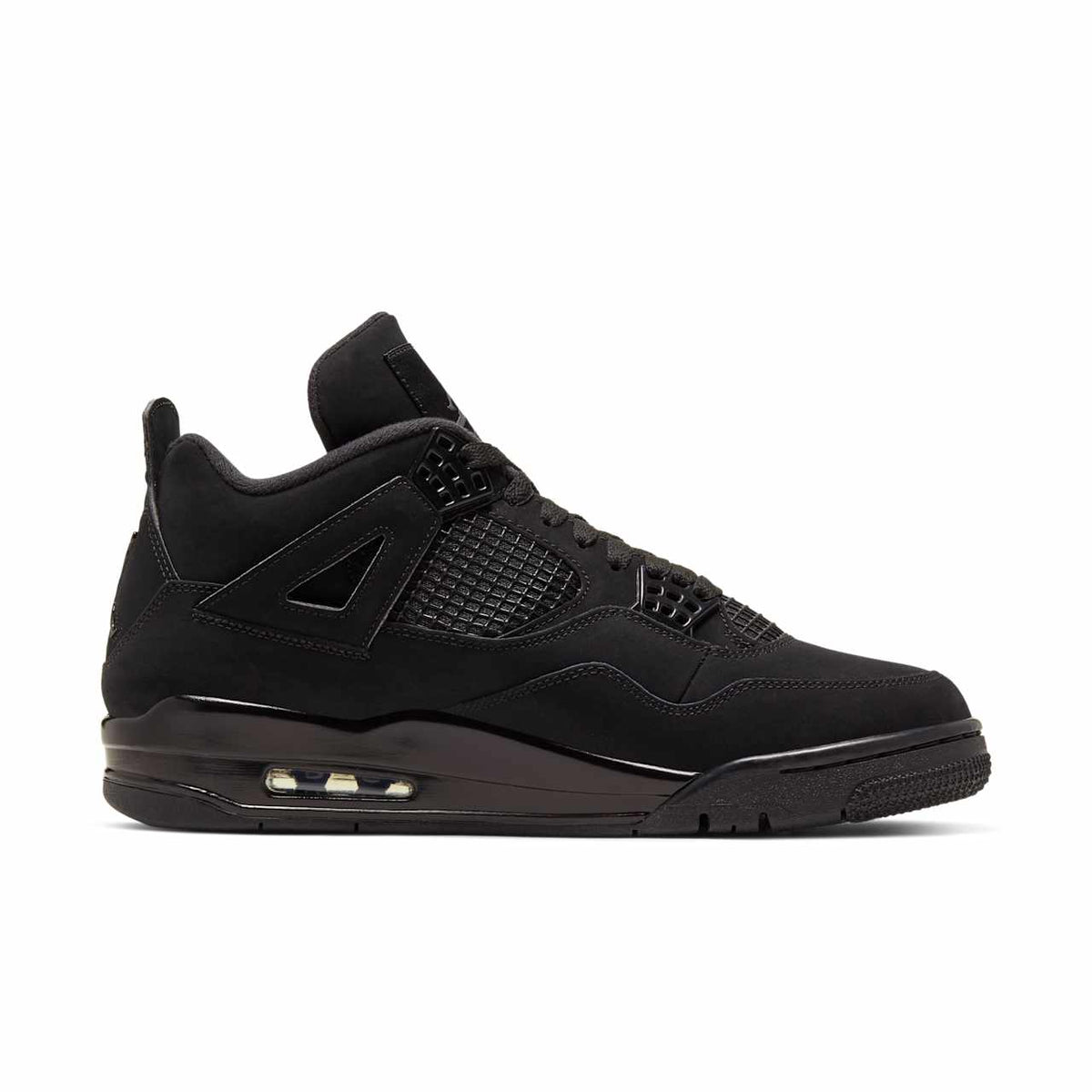 Air Jordan 4 Retro — Black Cat — medial side