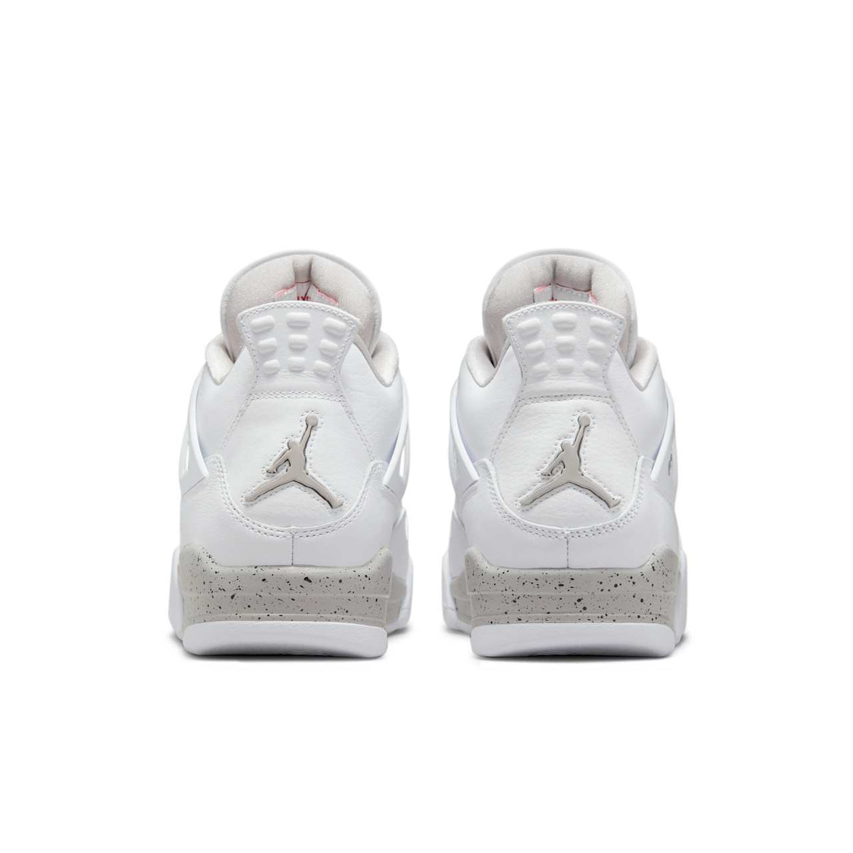 Air Jordan 4 Retro — Tech White — rear pair