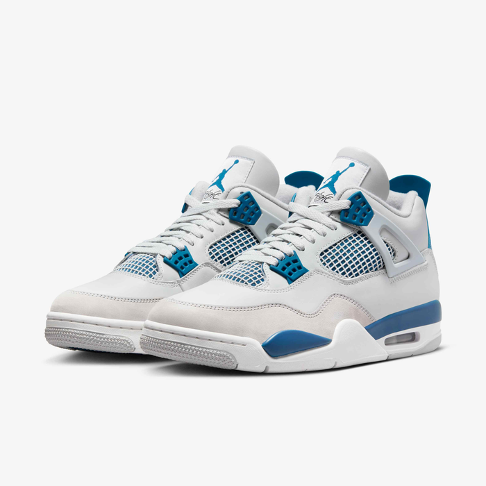Air Jordan 4 Retro — Industrial Blue — front three quarter pair