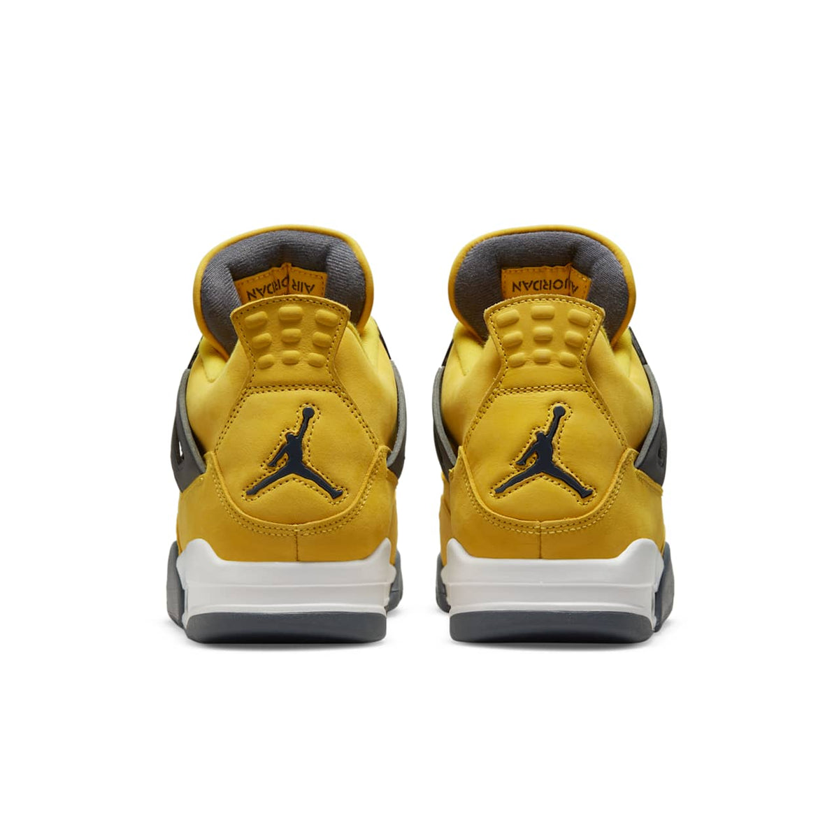 Air Jordan 4 Retro — Tour Yellow — rear pair