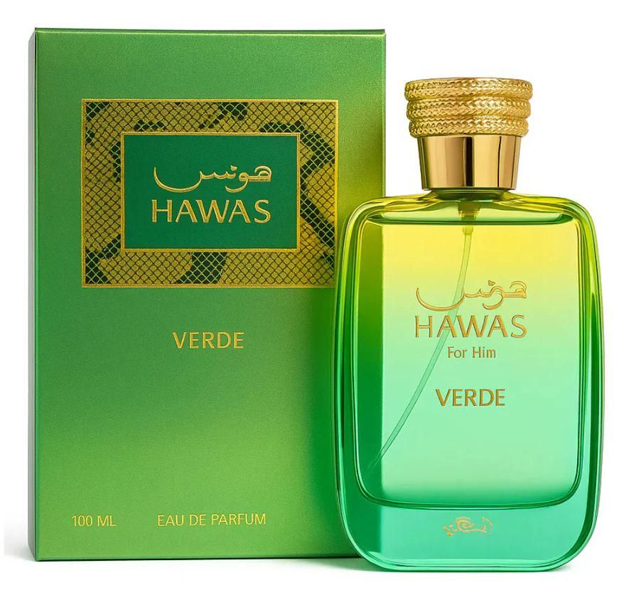 Rasasi Hawas For Him Verde Eau de Parfum 100 ml bottle