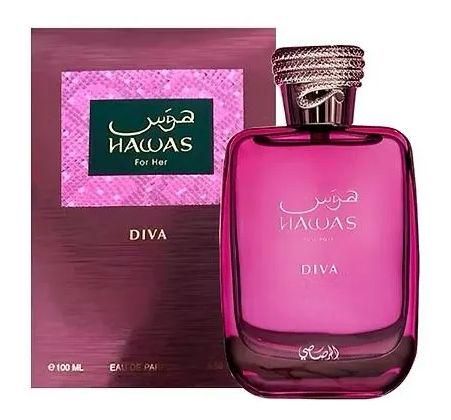 Rasasi Hawas For Her Diva Eau de Parfum 100 ml bottle