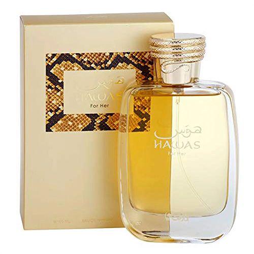 Rasasi Hawas For Her Eau de Parfum 100ml bottle