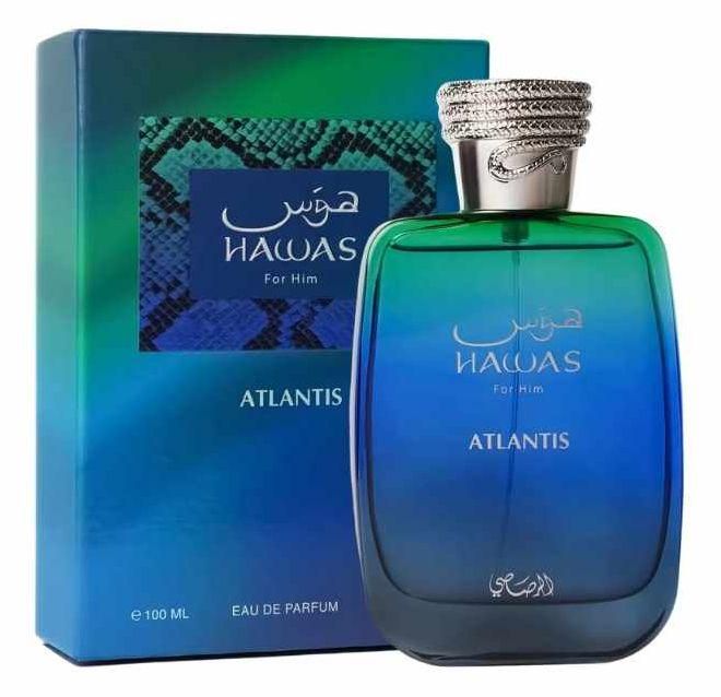 Rasasi Hawas For Him Atlantis Eau de Parfum 100ml bottle