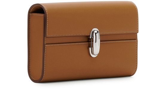 Savette Mini Symmetry bag in Saddle — view 2