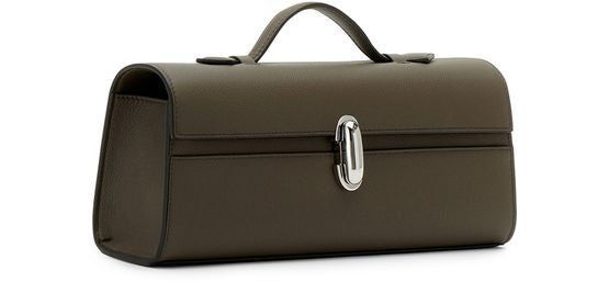 Savette Slim Symmetry clutch bag in Mink — view 2