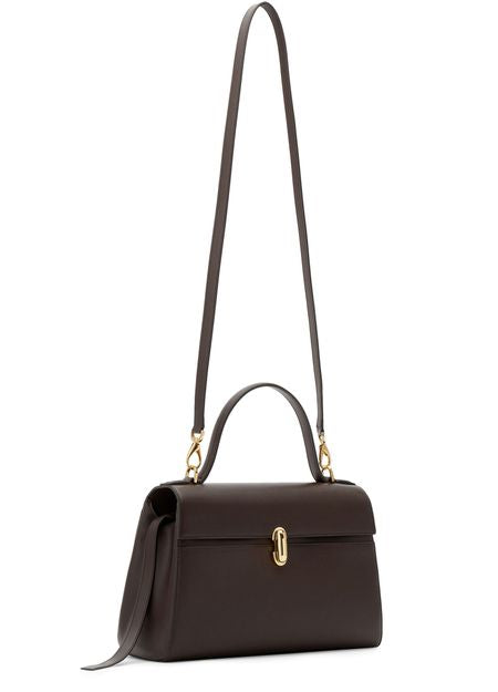 Savette Symmetry soft smooth calfskin in Coffee — view 2