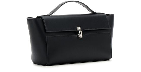 Savette Symmetry Trapèze clutch bag in Black — view 2