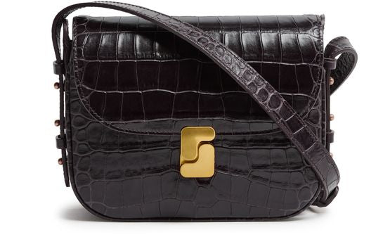 Soeur Bellissima mini crossbody bag in Marron Fonce — view 1