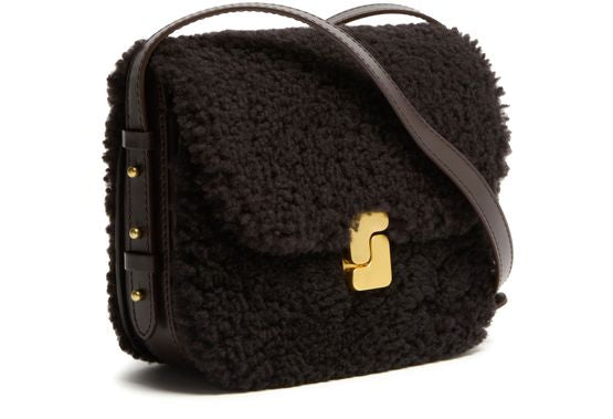 Soeur Bellissima mini crossbody bag in Marron Fonce — view 2