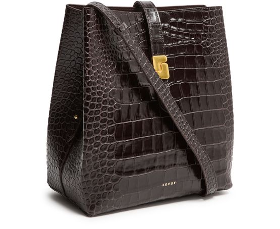 Soeur Bello shoulder bag in Marron Fonce — view 2