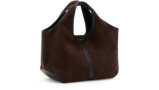 Soeur Douce mini tote bag in Marron Fonce — view 2