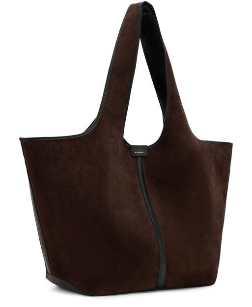 Soeur Douce tote bag in Marron Fonce — view 2