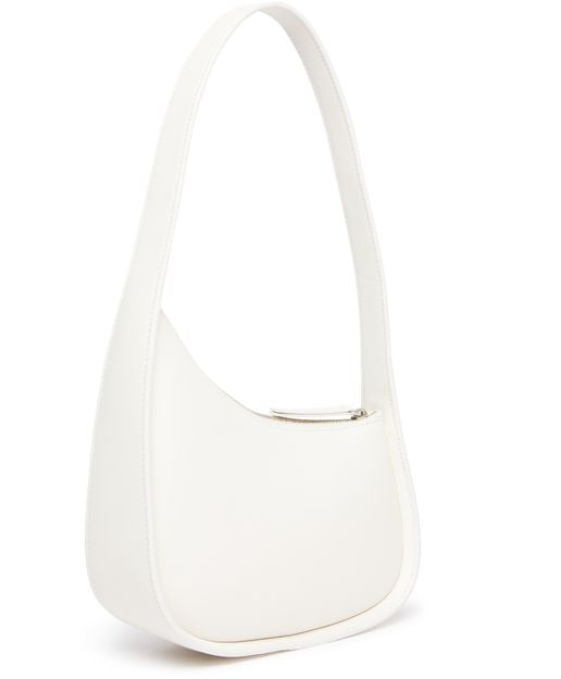 The Row Half Moon Shoulder Bag in New Ivory PLD — view 3