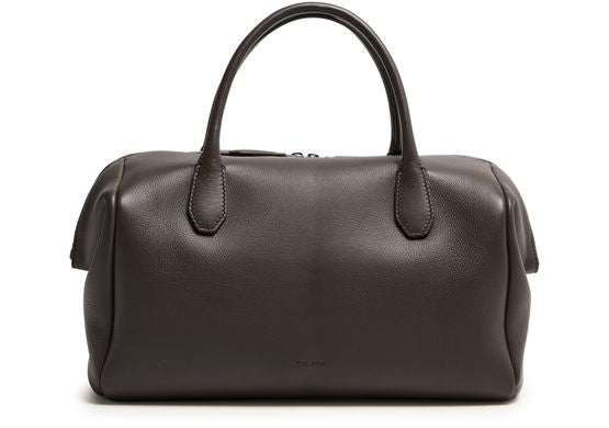 The Row Faye Leather Handbag in Dark Brown ANS — view 3