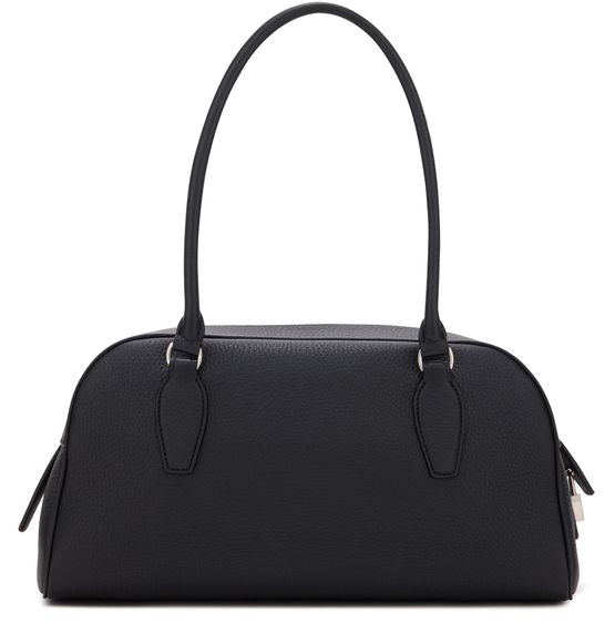 The Row E/W India Leather Shoulder Bag in Black ANS — view 3