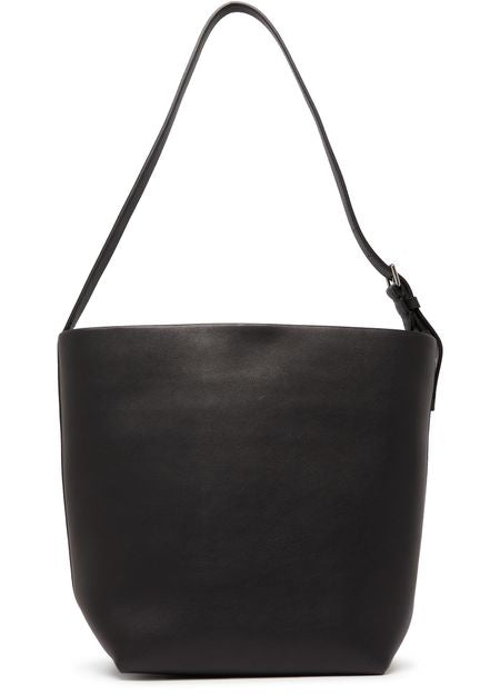 The Row N/S Park Tote Medium Bag in Black PLD — view 3
