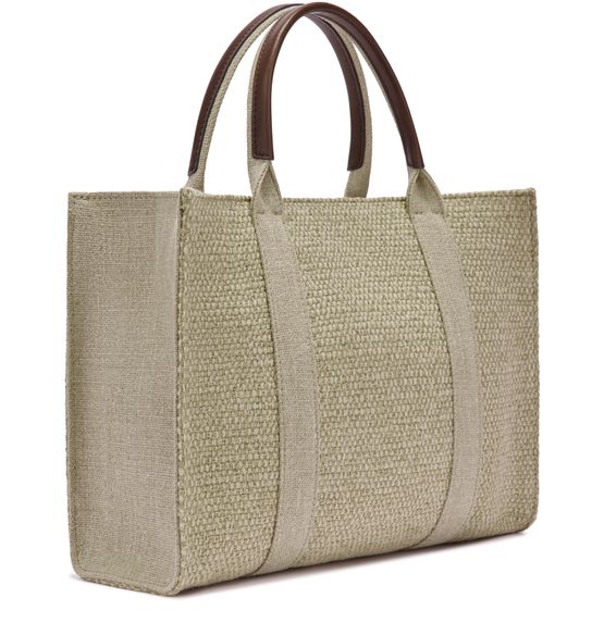 The Row Georgia Tote Bag in Clay/Shell/Deep Brown ANS — view 2
