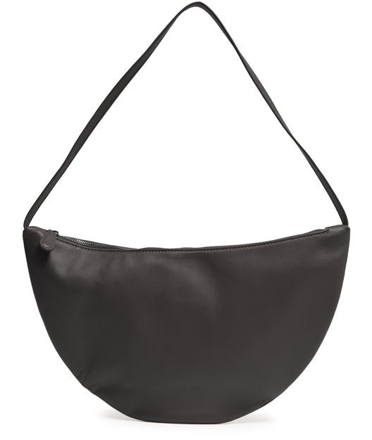 The Row Izzy Small Shoulder Bag in Ebony Brown ANS — view 3