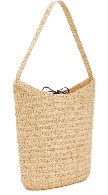 The Row Alma Raffia Shoulder Bag in Natural — view 2