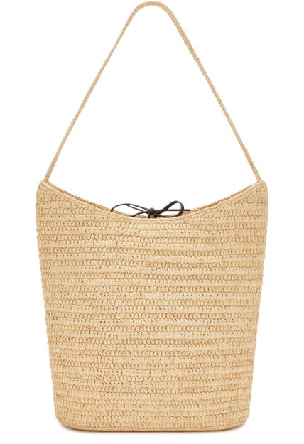 The Row Alma Raffia Shoulder Bag in Natural — view 3