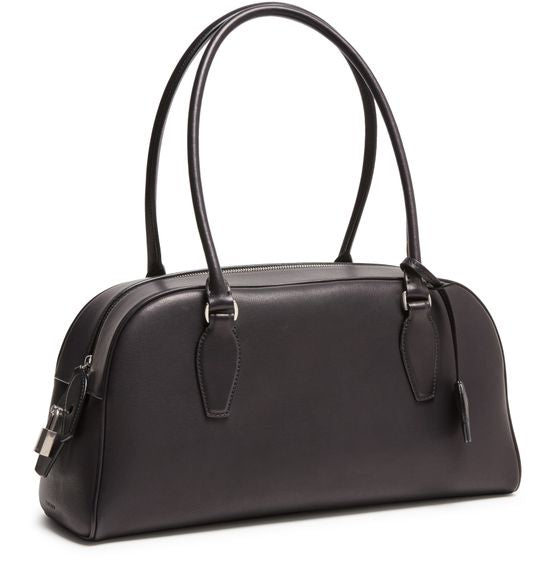 The Row E/W India Leather Shoulder Bag in Black ANS — view 2
