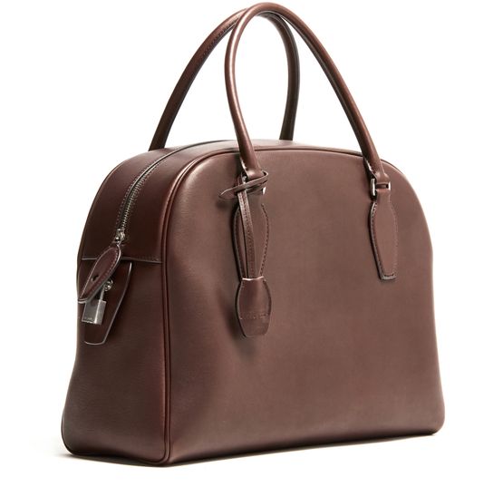 The Row India 12 Handbag in Chestnut ANS — view 2