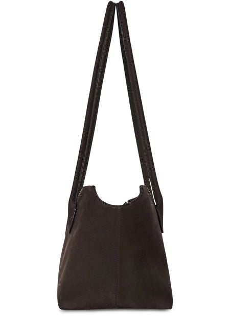 The Row Terrasse Shoulder Bag in Ebony Brown ANS — view 3