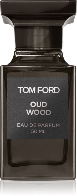 Tom Ford Oud Wood Eau de Parfum 50ml bottle on white background