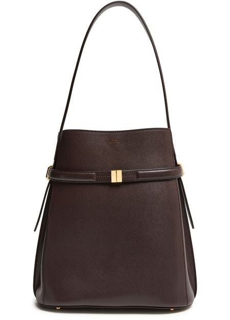 Toteme Belted bucket bag in Bark — view 1