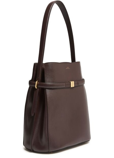 Toteme Belted bucket bag in Bark — view 2