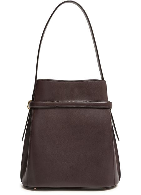 Toteme Belted bucket bag in Bark — view 3